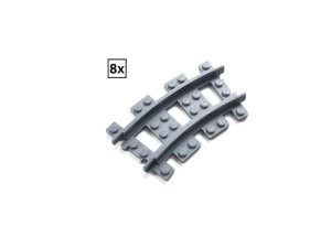 Narrow Curved Track R24 Set 8x (Half Circle)