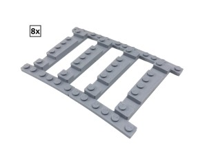 Ballast Plate R72 Left - 8 pieces for 8 tracks