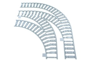 Ballast Plate for Compact Corner - 2 Left & 1 Right Curved Switches 90 deg. R40