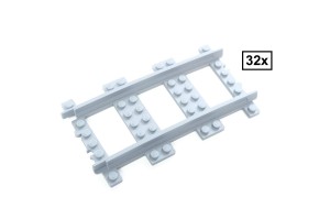 R136 Curved Track Set, 32 Sections, Half Circle