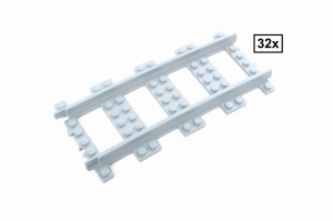 R168 Curved Track Set, 32 Sections, Half Circle