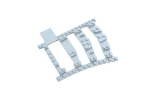 Ballast Plate for Right Switch R40 Base with the ground throw on the outer side