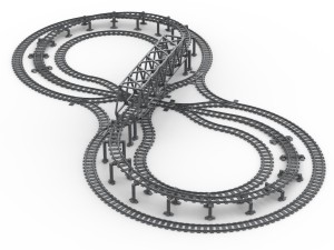 3-Lane Upgrade Set for the Infinity Loop with Bridge
