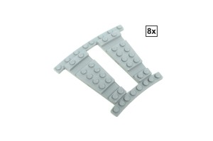 Ballast Plate R24 Set - 8 pieces for 8 R24 tracks