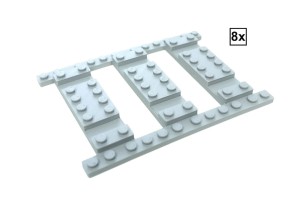 Ballast Plate R136 Set - 8 pieces for 8 R136 tracks
