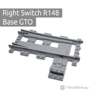 Right Switch R148 Base with the ground throw on the outer side