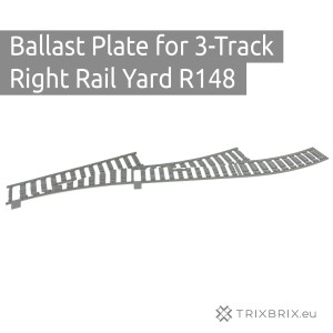 Ballast Plate for 3-Track Right Rail Yard R148