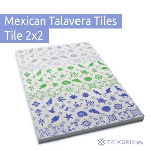 Mexican Talavera Tiles - Tile 2x2