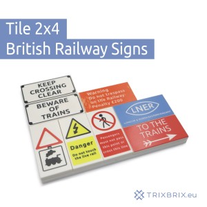 British Railway Signs - Tile 2x4