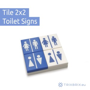 Toilet Signs - Tile 2x2