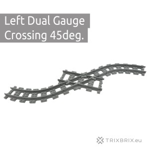 Dual Gauge Left Crossing 45deg.