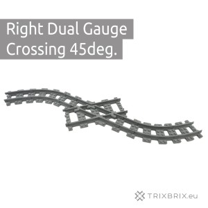 Dual Gauge Right Crossing 45deg.