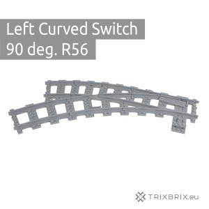 Left Switch Curved 90 deg. R56