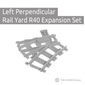 Left Perpendicular Rail Yard Switch R40 Expansion Set