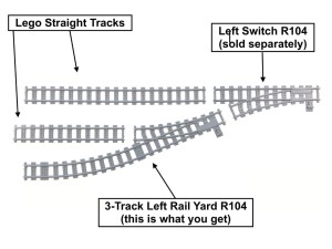 3-Track Left Rail Yard R104